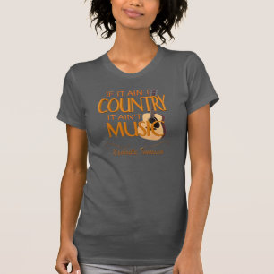 Ain't Country is geen Muziek Jersey T-Shirt voor v