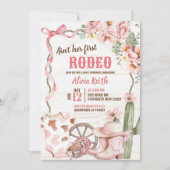 Aint Her First Rodeo Baby Sprinkle Invitation Kaart (Voorkant)