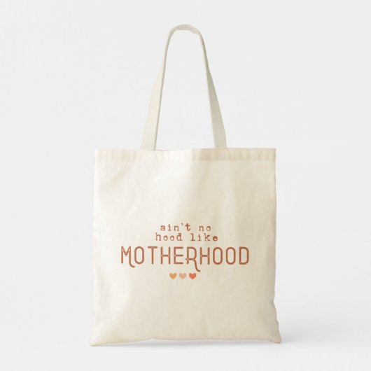 Aint No Hood als Moederschap Tote Bag (Achterkant)