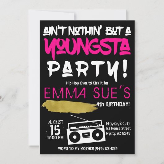 Aint Nothin, maar een jongere partij die de hippe Kaart (Voorkant)