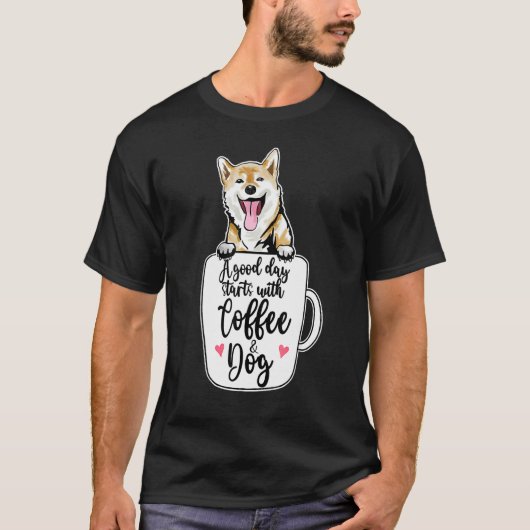 Ainu Dog Hokkaido Dog Coffee Mug Dog T-shirt (Voorkant)