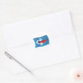 Ainu-mensen Vlag Sticker (Envelop)