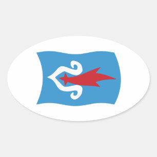 Ainu Volk Vlag Sticker