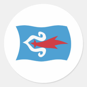 Ainu Volk Vlag Sticker