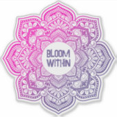 Aion Mandala Personalized Custom-Cut Vinyl Sticker (Devant)