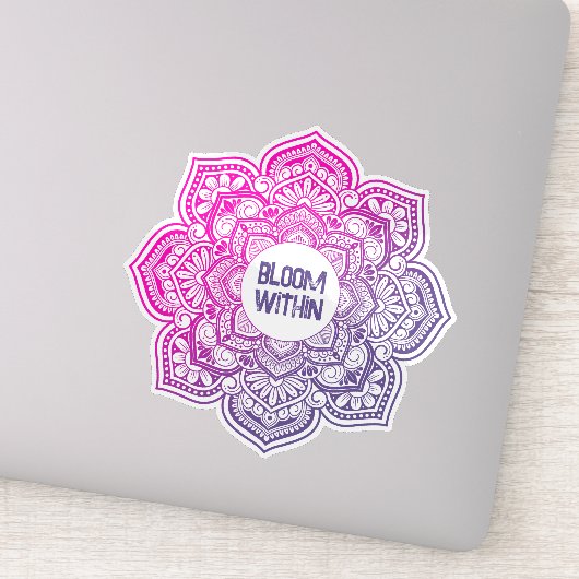 Aion Mandala Personalized Custom-Cut Vinyl Sticker (Détail)