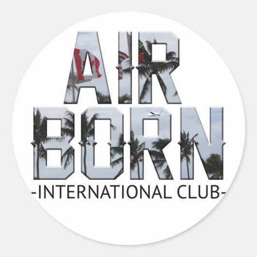AIR BORN INT STICKER (Voorkant)