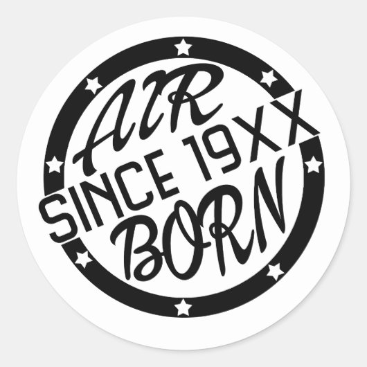 AIR BORN SHEILD STICKER (Voorkant)
