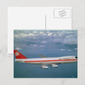 Air Canada 747, tijdens de vlucht Briefkaart (Voorkant / Achterkant)