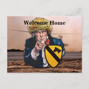 Air cav 1st cavalry division namard patch briefkaart