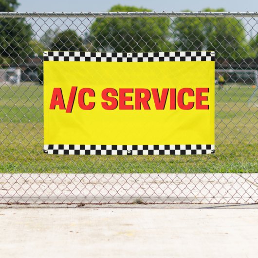 Air Conditioning Service Automotive Shop Yellow Spandoek (Insitu)
