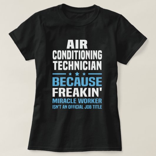 Air Conditioning-technicus T-shirt (Design voorkant)