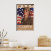 Air Corp voor het vrouwenleger Poster (Keuken)