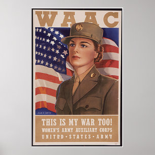 Air Corp voor het vrouwenleger Poster