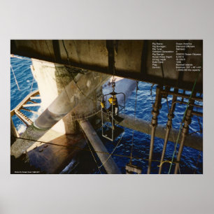 "Air Dive"-druk Poster