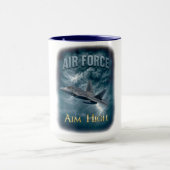 Air Force “Aim High” mok (Midden)