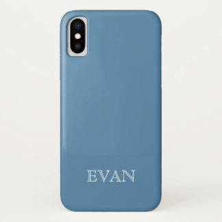 AIR FORCE BLUE Solid Arrière - plan iPhone X Coque