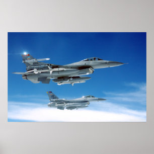 Air Force F-16's Poster