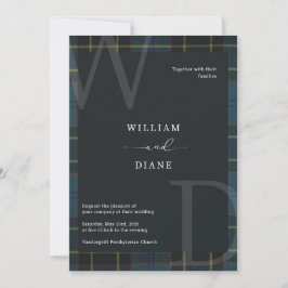 Air Force Tartan Invitation Kaart