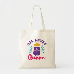 Air Fryer Queen Cook Cooking Chef Women Girls Tote Bag
