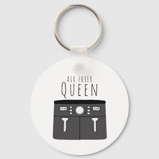 Air Fryer Queen Sleutelhanger (Voorkant)