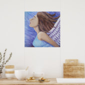Air Goddess Flying 18" x 18", Poster (Matte) (Cuisine)