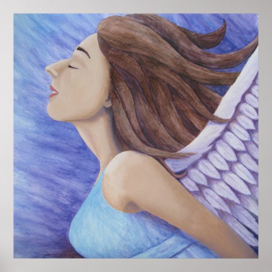Air Goddess Flying 18" x 18", Poster (Matte) (Devant)