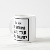 Air Guitariste Super Talent. Café Mug (Devant gauche)