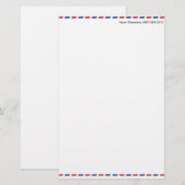 Air Mail (aanpasbaar) Briefpapier (Voorkant / Achterkant)