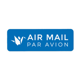 AIR MAIL AAVION AAVION 折 メり鶴鳥 origami , VoGELS ,  Etiket