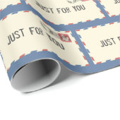 Air Mail Envelope met Birthday Postmark Cadeaupapier (Rol Hoek)