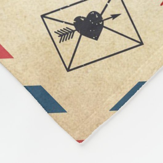 Air Mail naar mijn dochter Fleece Deken (Hoek)