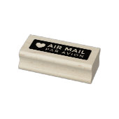 AIR MAIL PAR AVION ハート エアメールスタンプ heart cute love ラ Rubberstempel (Stempel)