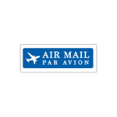 AIR MAIL PAR AVION 飛行機 エアメールスタンプ airplane セルフインキング Zelfinktende Stempel (Design)