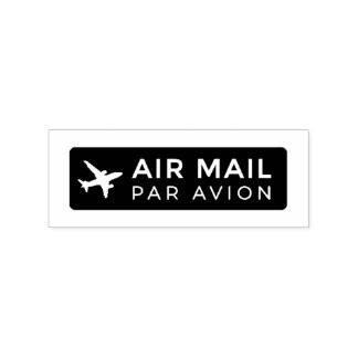 AIR MAIL PAR AVION 飛行機 エアメールスタンプ airplane ラバースタンプ Rubberstempel