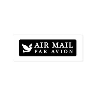AIR MAIL PAR AVION 鳥 エアメールスタンプ bird birds ラバースタンプ Rubberstempel