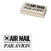 Air Mail / Par Avion verzending houten stempel (Gestempeld)