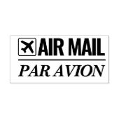 Air Mail / Par Avion verzending houten stempel (Afrduk)