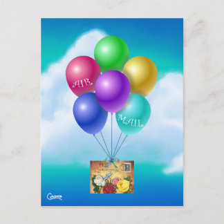 Air Mail Postcrossing Vintage - Briefkaart