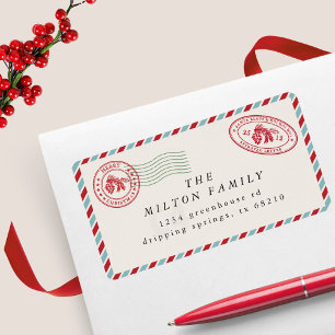 air mail super leuke vakantieretourlabel etiket