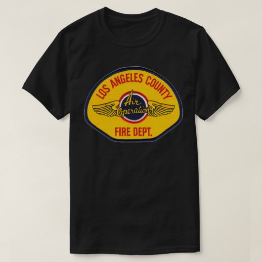 Air Ops Los Angeles County Fire T-shirt (Design voorkant)