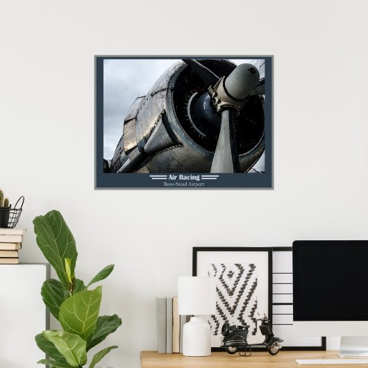 Air Racing op de luchthaven Reno Stead Poster (Thuiskantoor)