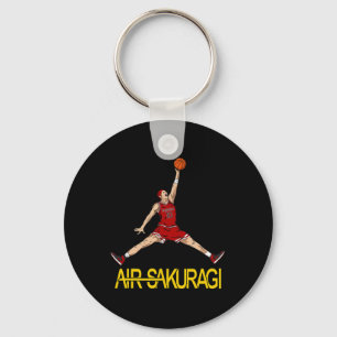 Air Sakuragi Anime Stijl Bysketbyll Ontwerp Sleutelhanger