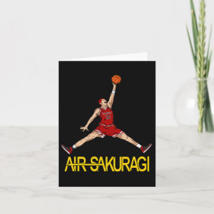 Air Sakuragi Anime Style Bysketbyll Design Kaart