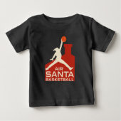 AIR SANTA – Funny Xmas Basketball Tshirt (Voorkant)