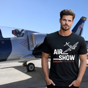 AIR SHOW B-17 WO II Antiek Vliegtuig, Aangepast Ja T-shirt