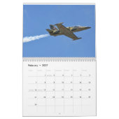 Air Show twee pagina's MediumCalendar, wit Kalender (Feb 2027)