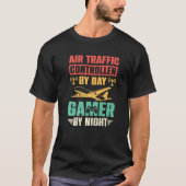 Air Traffic Controller Gaming Air Marshal Gamer T-shirt (Voorkant)