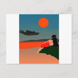 Air Travel Polynesia Briefkaart