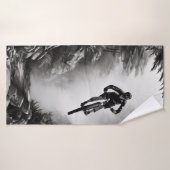 Air - Vélo de montagne - Croquis numérique crayon (Serviette de bain)